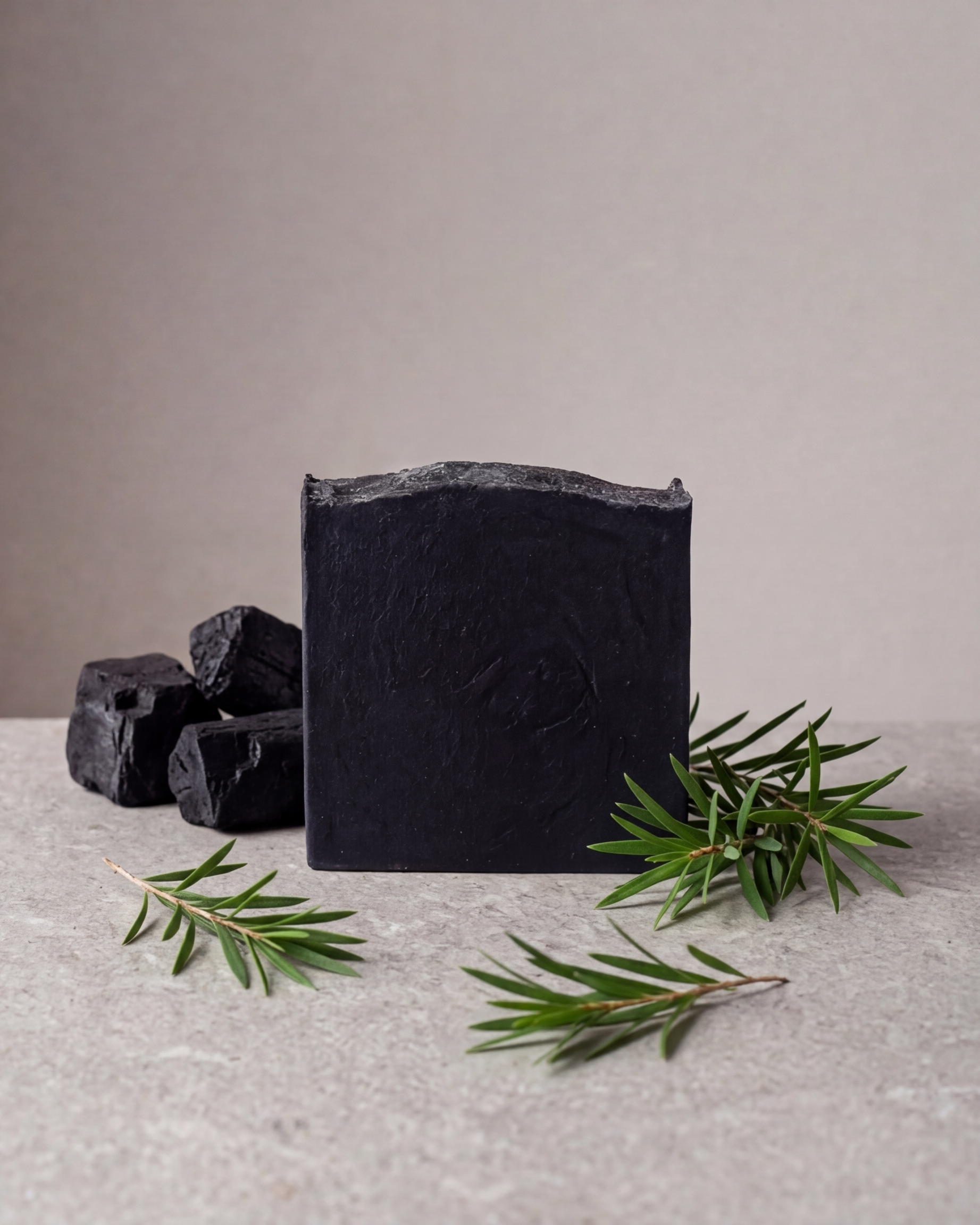 Jabón de carbón activado natural Maro Naturals para acné, puntos negros y piel grasa hecho en Colombia.