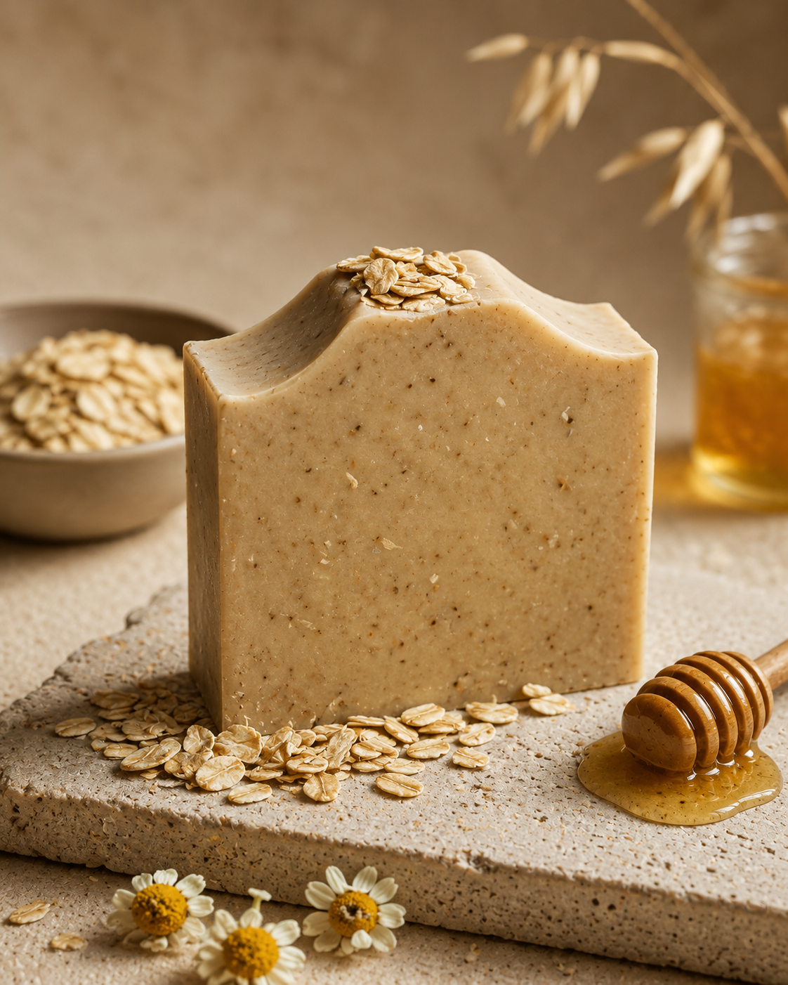 Jabón de avena y miel maro naturals – exfoliante suave para piel sensible Colombia