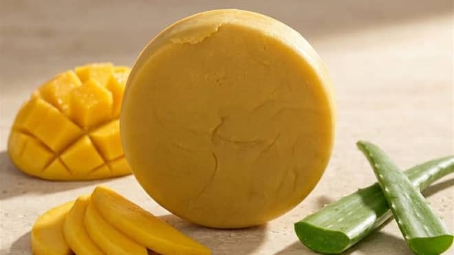 Shampoo sólido de aloe vera y mango